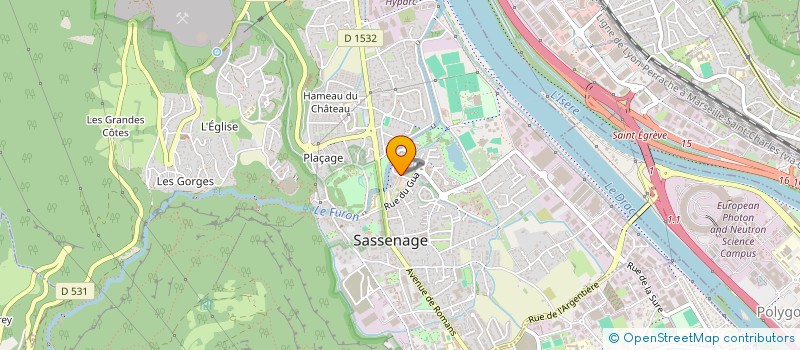 localisation de l'entreprise ASS  CADRES DE L 'ACTION SOIALE DE  SASSENAGE