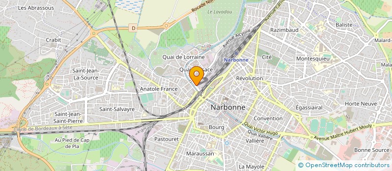 localisation de l'entreprise ASS CADRES FAV INSER ENTREP POUR REUSSIR  NARBONNE