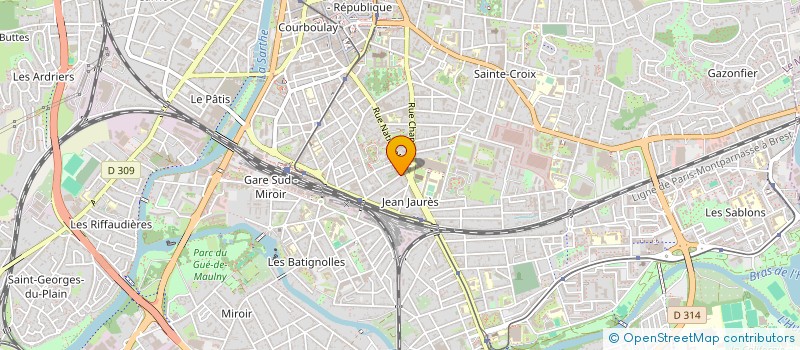 localisation de l'entreprise ASS CADRES POLICE NATIONALE SARTHE  LE MANS