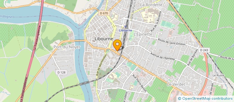 localisation de l'entreprise ASS CAFE THEATRE DES AUTEURS ACTEURS à LIBOURNE