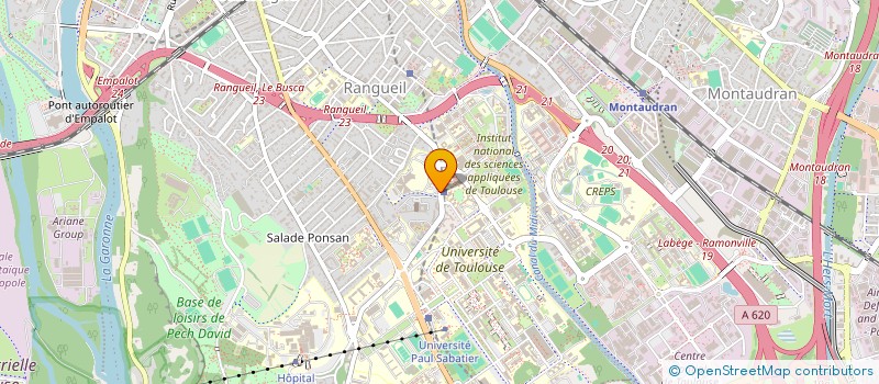 localisation de l'entreprise ASS CAFETERIA ETUDIANTS PHARMACIE ....  TOULOUSE