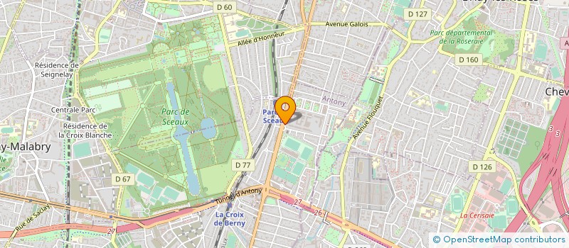 localisation de l'entreprise ASS CAISSE ALLOCATION COMPL DE RETRAITES à ANTONY