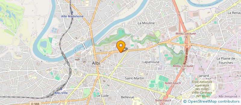 localisation de l'entreprise ASS CAISSE ARTISANALE à ALBI