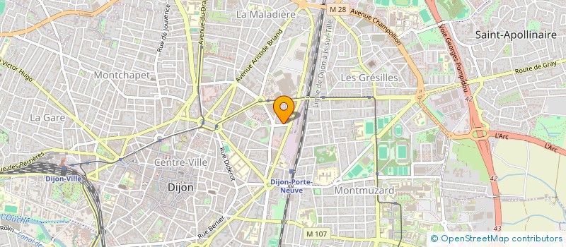 localisation de l'entreprise ASS CAISSE REG REASS MUT AGRICOLES CRRM à DIJON