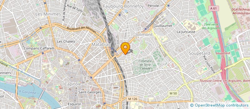 localisation de l'entreprise ASS CALABRUN  TOULOUSE
