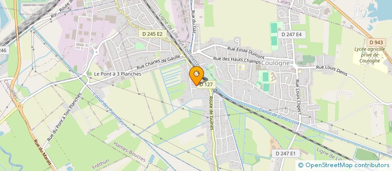 localisation de l'entreprise ASS CALAIS INFORMATICIENS DEVELOPPEURS à COULOGNE
