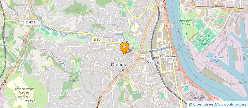 localisation de l'entreprise ASS CAMO  OULLINS-PIERRE-BENITE