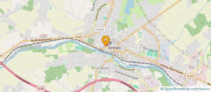 localisation de l'entreprise ASS CAMP DE BASKET AMERICAIN  ORTHEZ