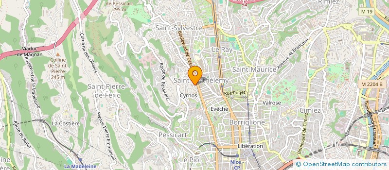 localisation de l'entreprise ASS CANAL RADIO PLUS  NICE
