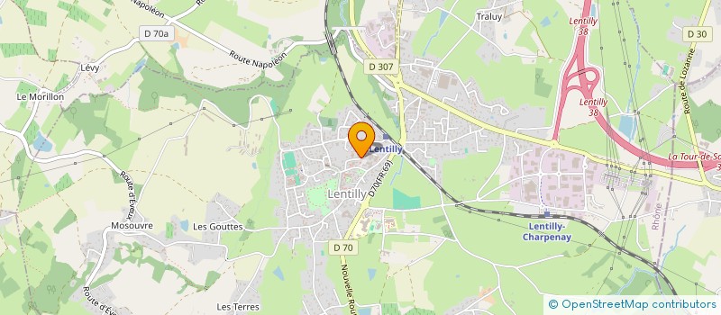 localisation de l'entreprise ASS CANTINE SCOLAIRE COMMUNALE à LENTILLY