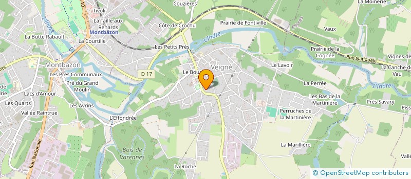 localisation de l'entreprise ASS CANTINE SCOLAIRE ECOLE PUBLIQU BOURG à VEIGNE