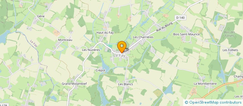 localisation de l'entreprise ASS CANTINE SCOLAIRE LE FAY - MONTCONY  FAY (LE)