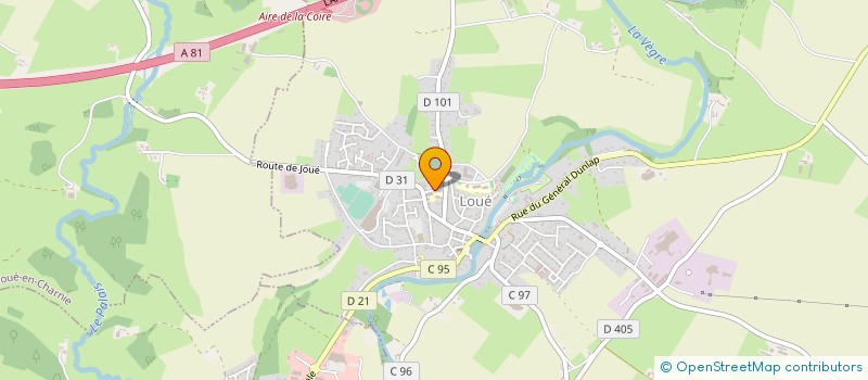 localisation de l'entreprise ASS CANTINE SCOLAIRE PUBLIQUE  LOUE