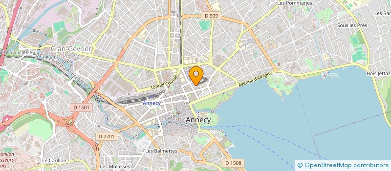 localisation de l'entreprise ASS CANTINE SCOLAIRE VIEUGY à ANNECY