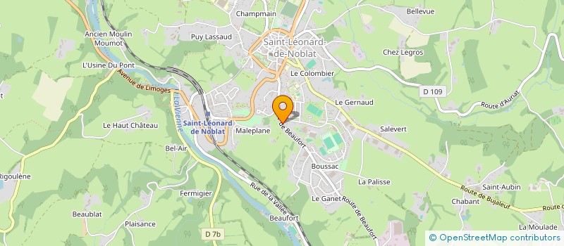 localisation de l'entreprise ASS CANTON D'ACTION POUR LES PERS AGEES à SAINT-LEONARD-DE-NOBLAT