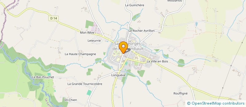 localisation de l'entreprise ASS CANTON LOUVIGNE DESERT ENS ANGLAIS  SAINT-GEORGES-DE-REINTEMBAULT