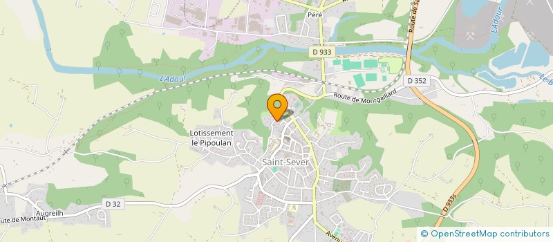localisation de l'entreprise ASS CANTONALE ACCUEIL LOISIRS JEUNES à SAINT-SEVER