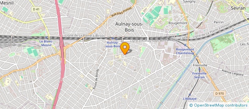 localisation de l'entreprise ASS CARAIBE INTER RECHER CLINI ETHNOPSYC à AULNAY-SOUS-BOIS