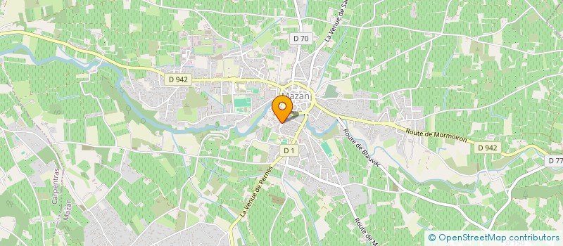 localisation de l'entreprise ASS CARPENTRAS ESPACE FAMILLE  MAZAN