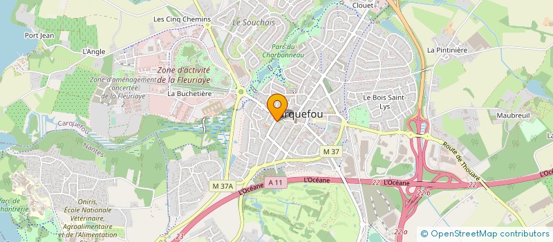 localisation de l'entreprise ASS CARQUEFOU CHERCHEUR EMPLOI SOLIDAIRE à CARQUEFOU