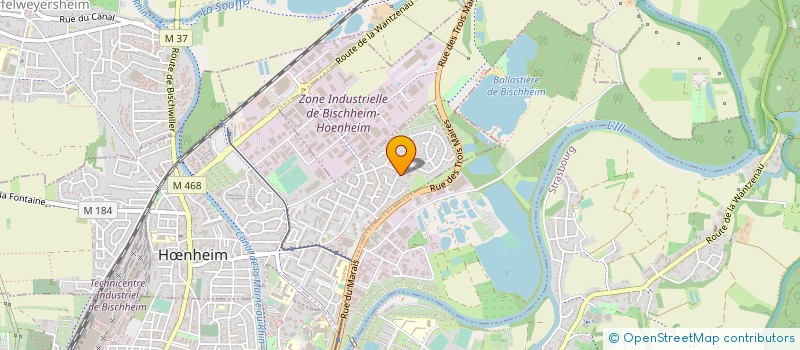 localisation de l'entreprise ASS CARREFOUR DES MONDES  HNHEIM