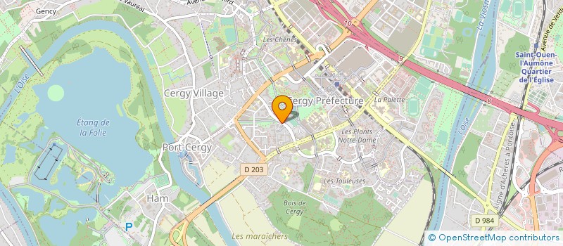 localisation de l'entreprise ASS CARREFOUR ENSEIGNEMENT SUPERIEUR à CERGY