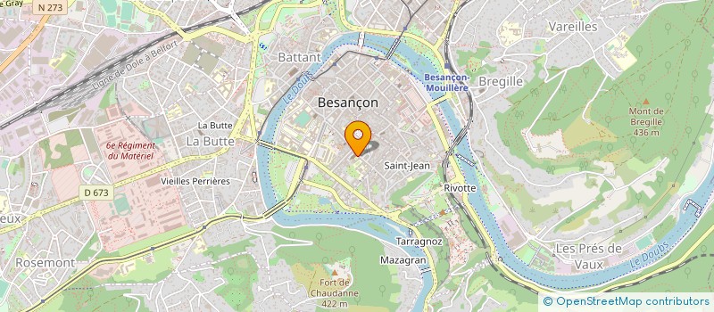 localisation de l'entreprise ASS CARTOGRAPHIE ETUDES FRANCHE COMTE  BESANCON