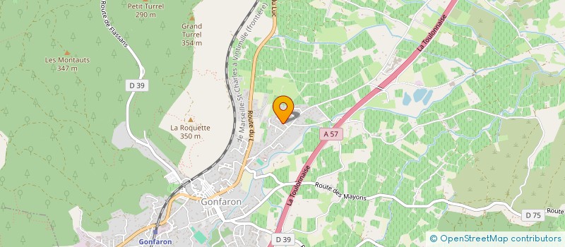 localisation de l'entreprise ASS CARYOPSE PRODUCTION  GONFARON