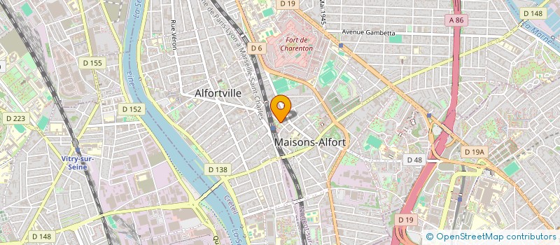 localisation de l'entreprise ASS CASA BEL ART DE LA TERRE  MAISONS-ALFORT