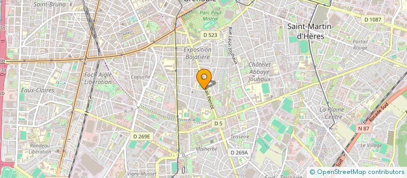 localisation de l'entreprise ASS CASCAD  GRENOBLE