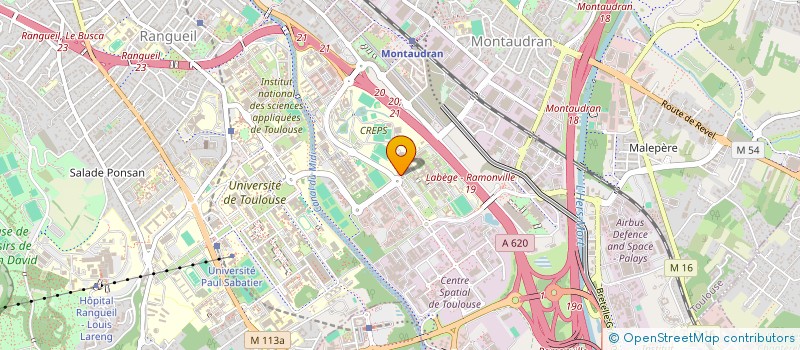 localisation de l'entreprise ASS  CASENAC  TOULOUSE