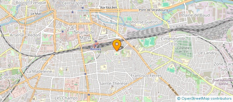 localisation de l'entreprise ASS CASSIOPEE GRAFFITI  RENNES