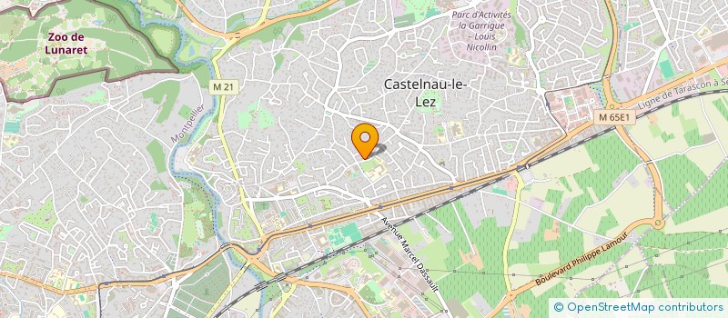 localisation de l'entreprise ASS CASTE JEUNE CULTU LOISIR SPORT à CASTELNAU-LE-LEZ