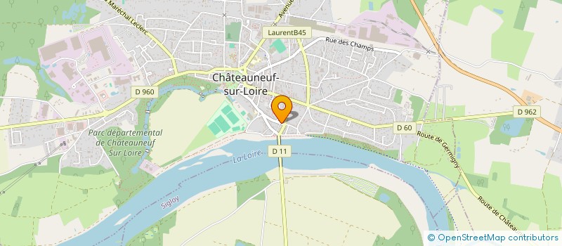 localisation de l'entreprise ASS CASTEL ACTIV CULTUR INITIAT ARTS à CHATEAUNEUF-SUR-LOIRE