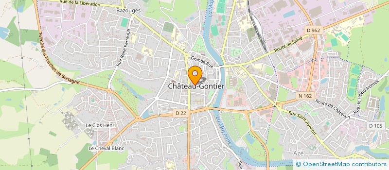 localisation de l'entreprise ASS CASTEL PLUS  CHATEAU-GONTIER-SUR-MAYENNE