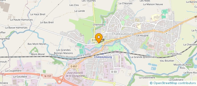 localisation de l'entreprise ASS CASTELBOURGEOIS ASSISTANT MATERNELLE à CHATEAUBOURG