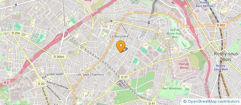 localisation de l'entreprise ASS CASTING GLAMMORSSE à MONTREUIL
