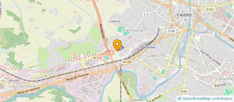 localisation de l'entreprise ASS CASTRAISE DE PROTECTION DES ANIMAUX  CASTRES