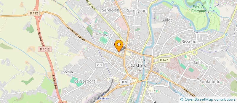 localisation de l'entreprise ASS  CASTRAISE DEV ENS PRIVE ACDEP  CASTRES