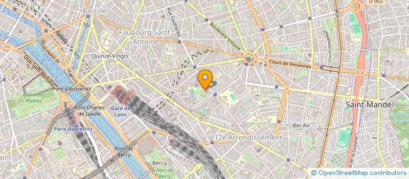 localisation de l'entreprise ASS CATHO CATHE ENSEI SECONDAIRE XII  PARIS