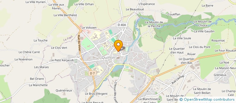 localisation de l'entreprise ASS CATHOL CHEFS FAMILLE  QUINTIN