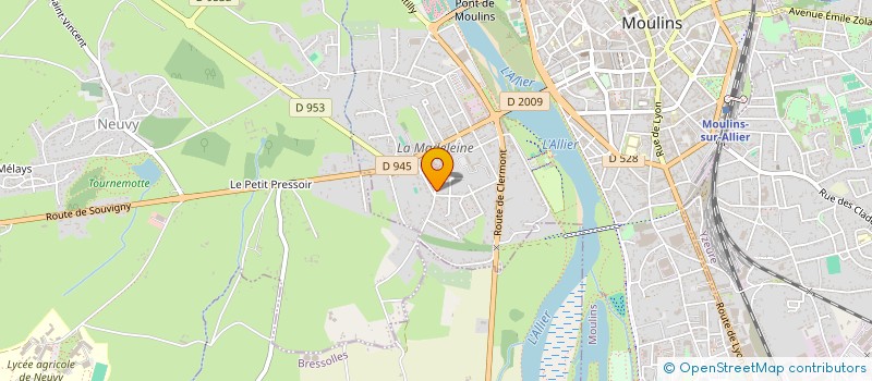 localisation de l'entreprise ASS CATHOLIQUE DE LA MADELEINE  MOULINS