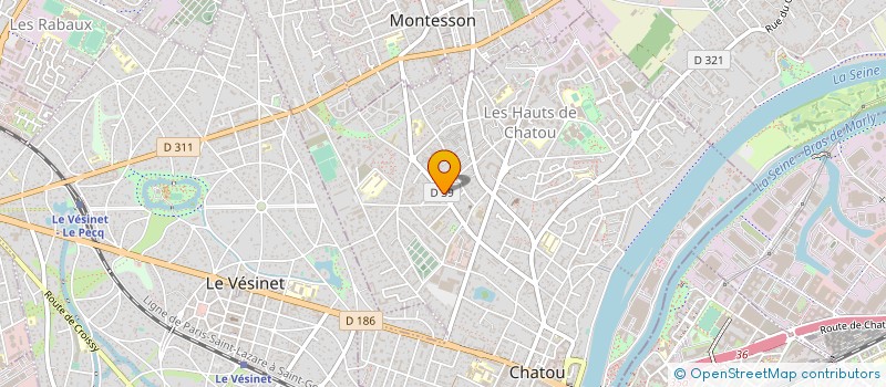 localisation de l'entreprise ASS CATOVIENNE ENS LANGUES ETRANGERES  CHATOU