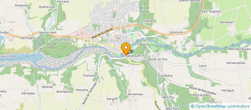 localisation de l'entreprise ASS CAVALIERS DU GOYEN  PONT-CROIX