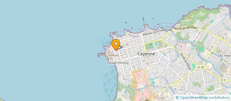 localisation de l'entreprise ASS CAYENNAISE DES AGENTS COMMUNAUX  CAYENNE