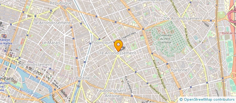 localisation de l'entreprise ASS CENT VETERINAIRES à PARIS