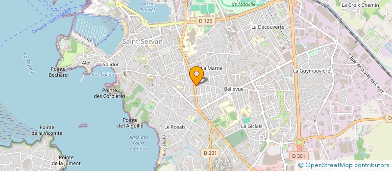 localisation de l'entreprise ASS CENTR SOCIAUX REG MALOUINE à SAINT-MALO