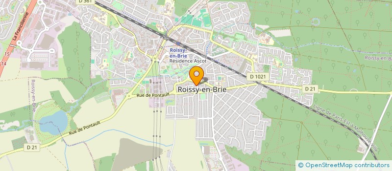 localisation de l'entreprise ASS CENTRE ACCUEIL HEBERG ROIS à ROISSY-EN-BRIE