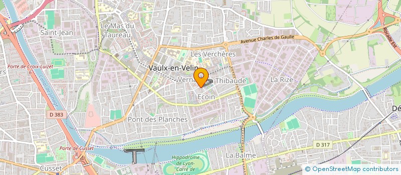 localisation de l'entreprise ASS CENTRE ALBERT CAMUS à VAULX EN VELIN