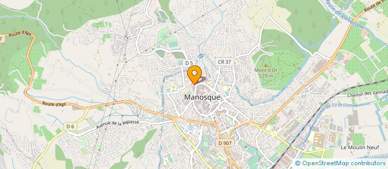localisation de l'entreprise ASS CENTRE CHOREGRAPHIQUE à MANOSQUE